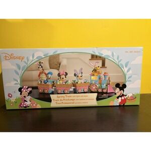 Disney Easter Train 4-Piece Music Illuminated Mickey Minnie Mouse Carriage